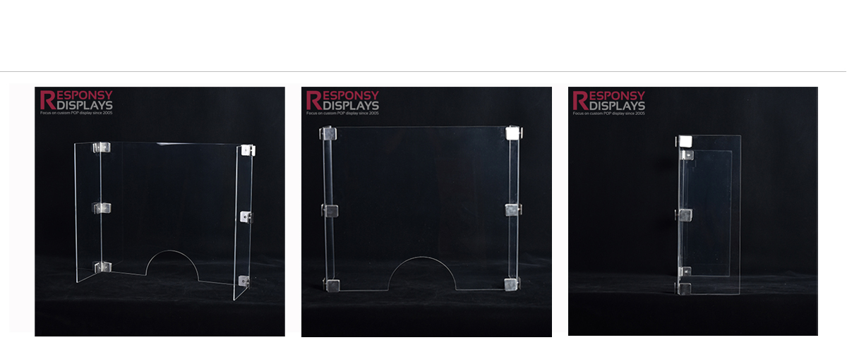 防飛沫防疫產(chǎn)品臺(tái)面N字型亞克力隔離板適用于食堂餐廳