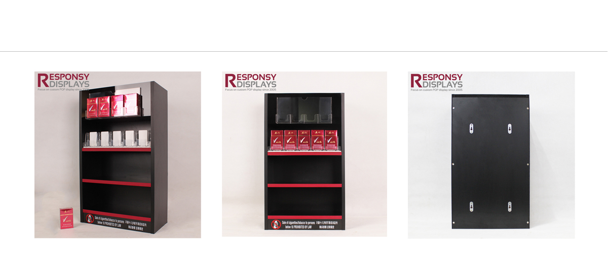 工廠定制柜臺(tái)香煙展示架四層帶鎖適用于商場(chǎng)